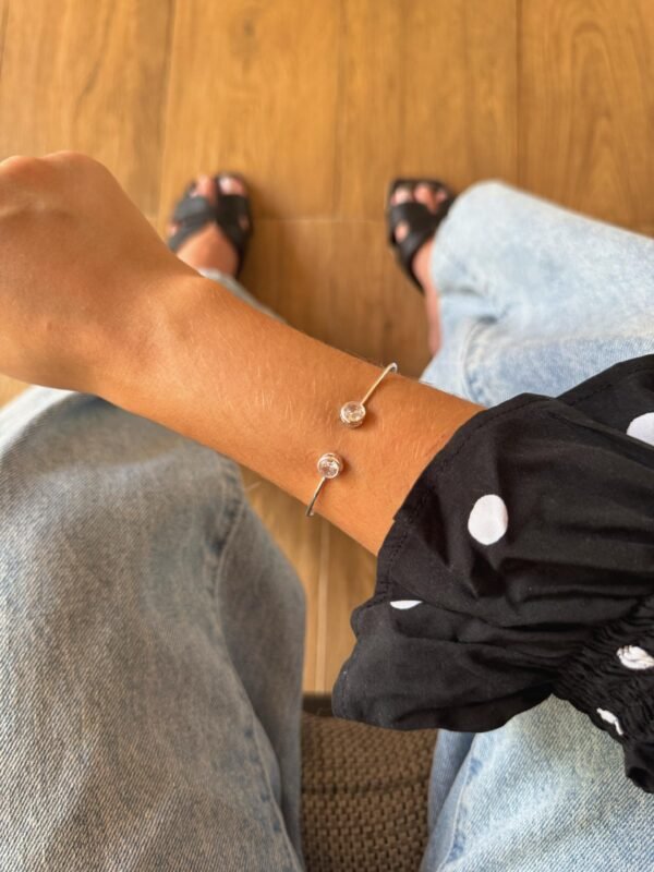 Bracelete Duas Zircônias