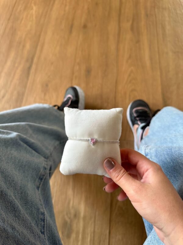Pulseira Riviera Coração Toda Cravejada