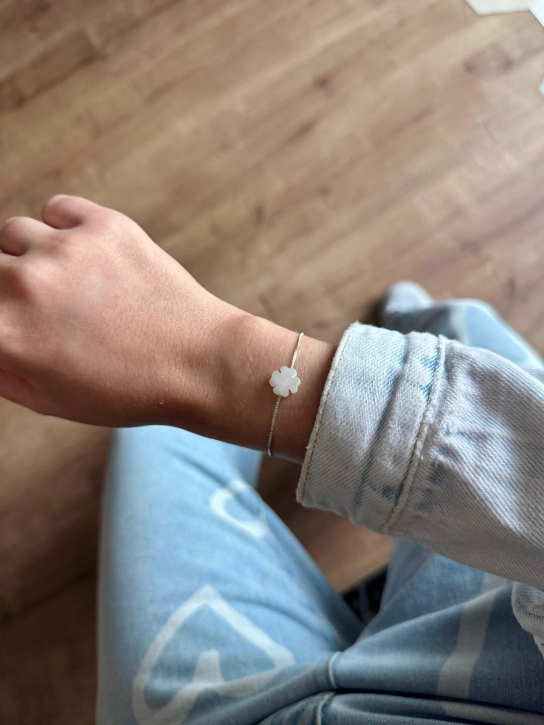 Pulseira Trevo Madrepérola