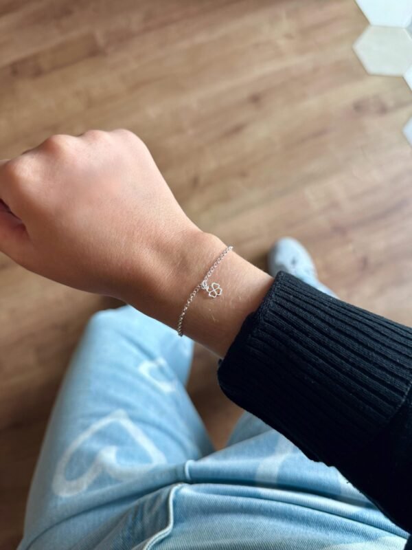 Pulseira Pingt. Trevo Vaz.