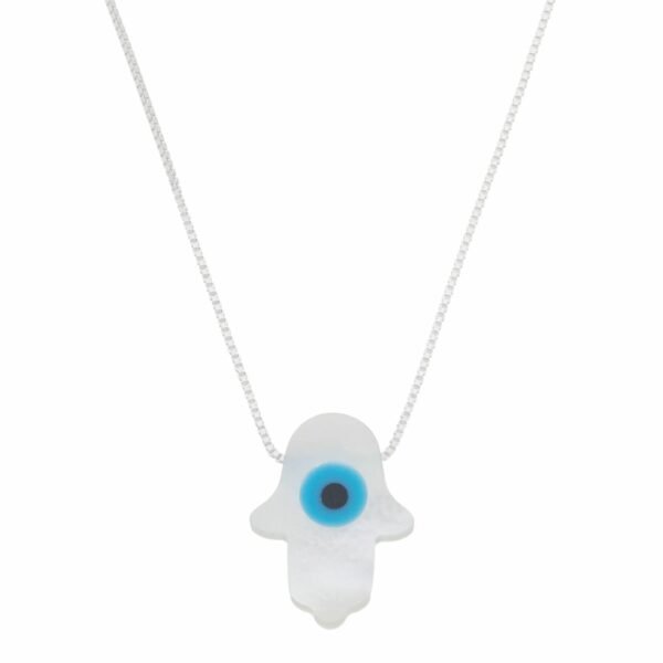 Colar Hamsa e Olho Grego