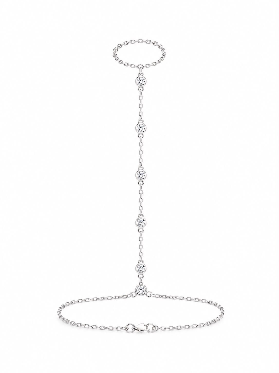 Pulseira Hand Chain Allis C/ Anel