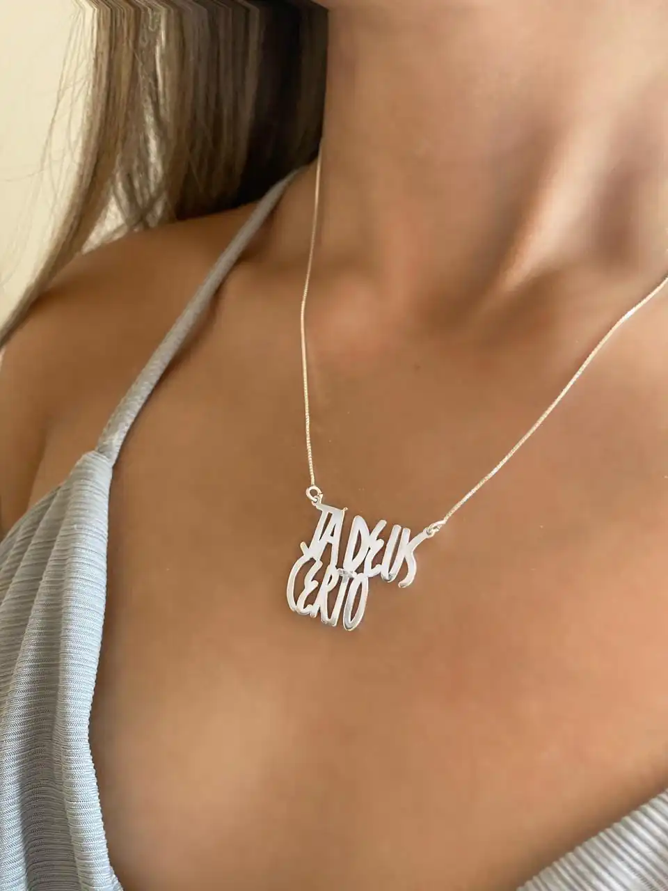 Colar "Já Deus Certo" - Imagem 2