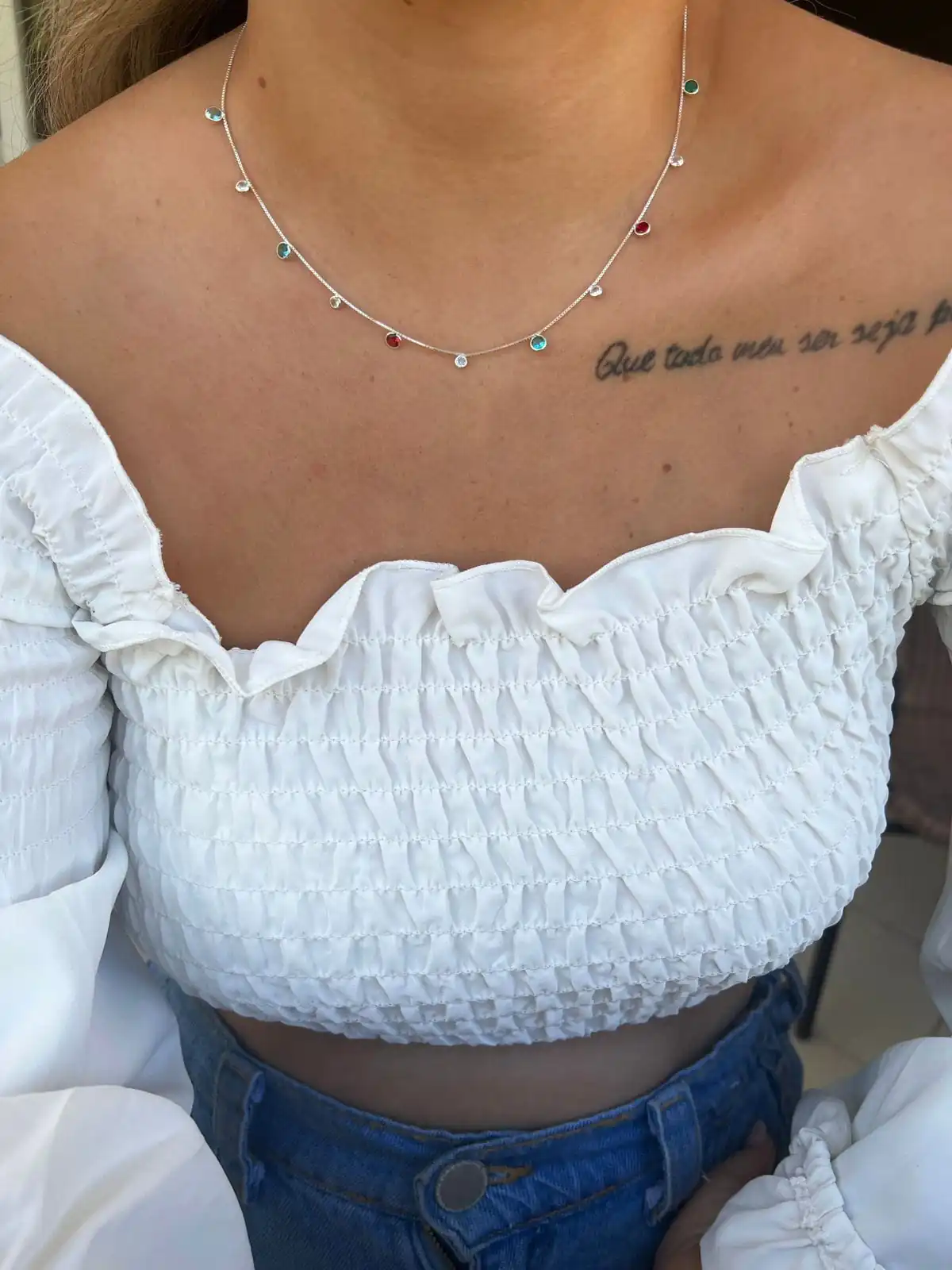 Choker Arco Íris Veneziana - Imagem 2