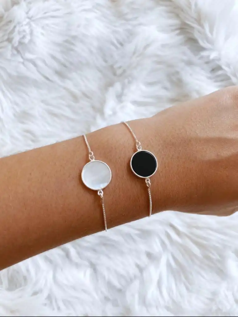 Pulseira C/ Pedra Ônix - Imagem 2