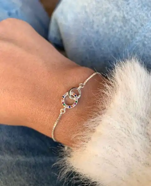 Pulseira Círculos Entrelaçados - Imagem 3