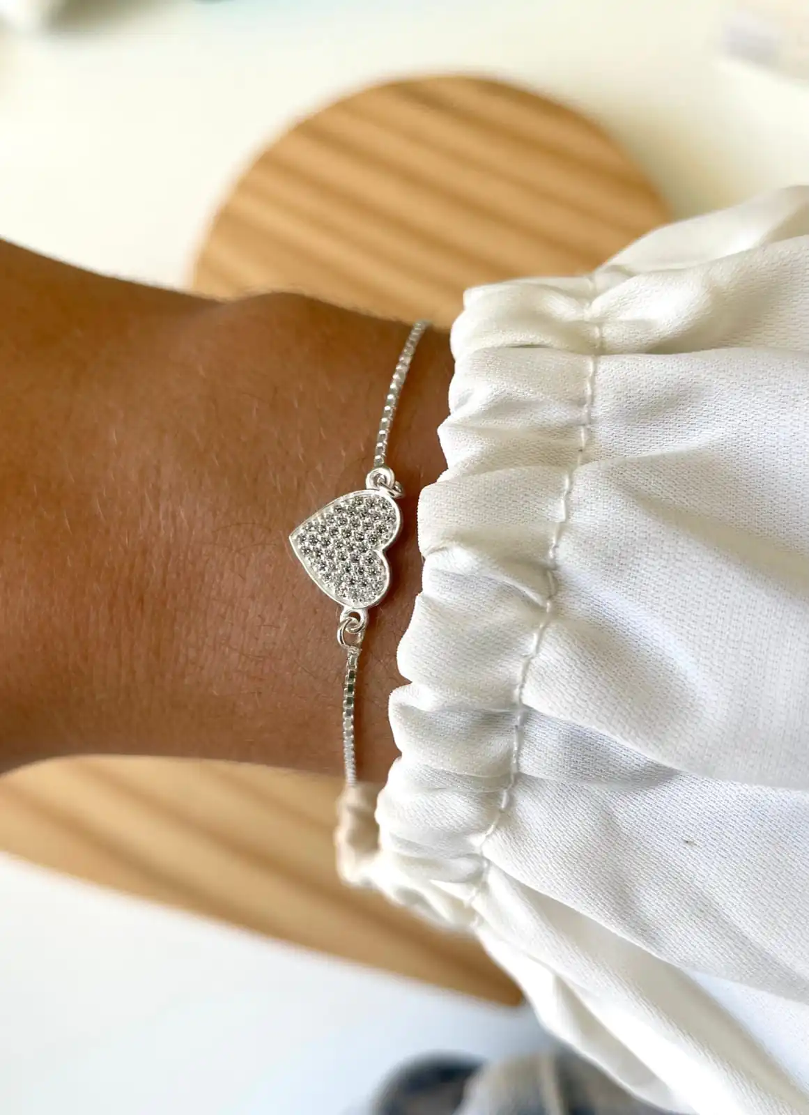 Pulseira Coração Cheio Cravej.