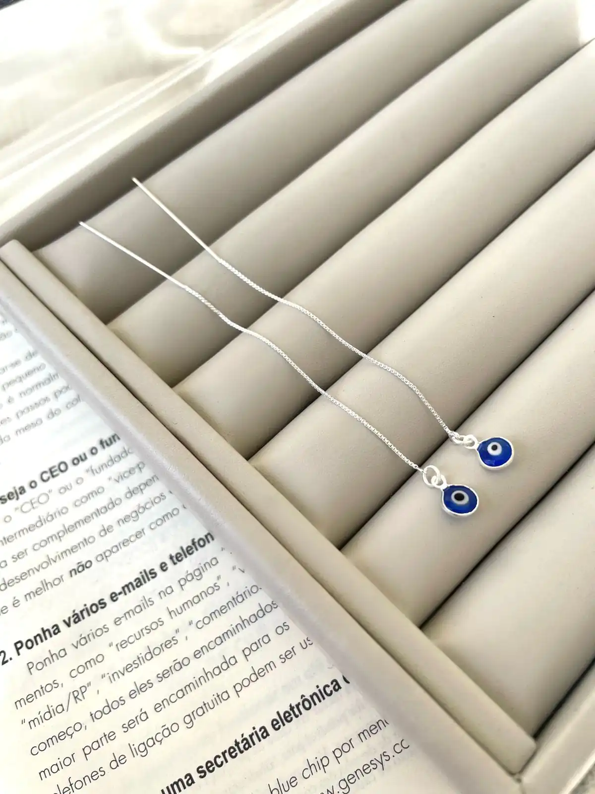 Brinco Longo Olho Grego - Imagem 2