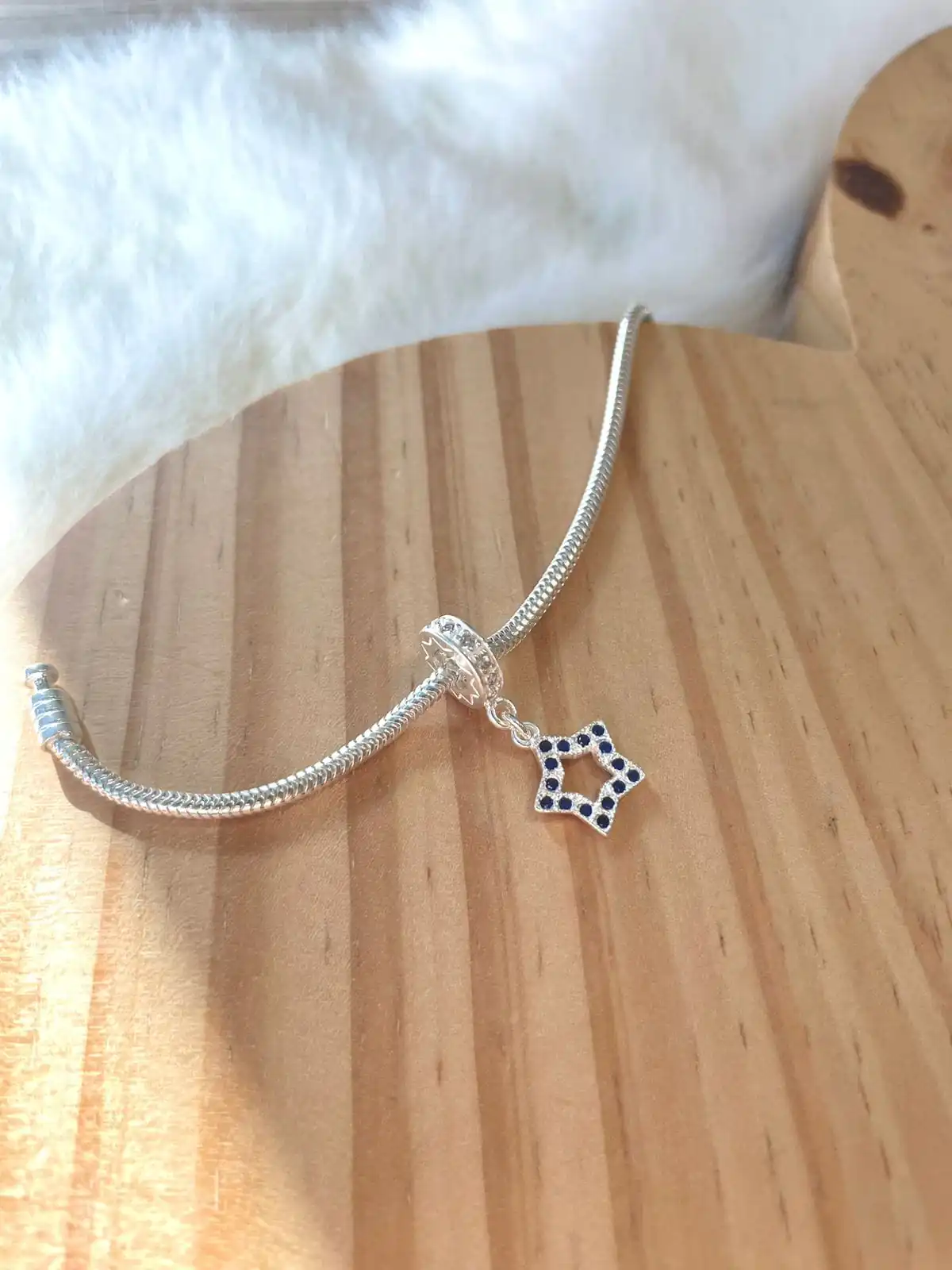 Berloque Estrela Cravej. Azul Marinho