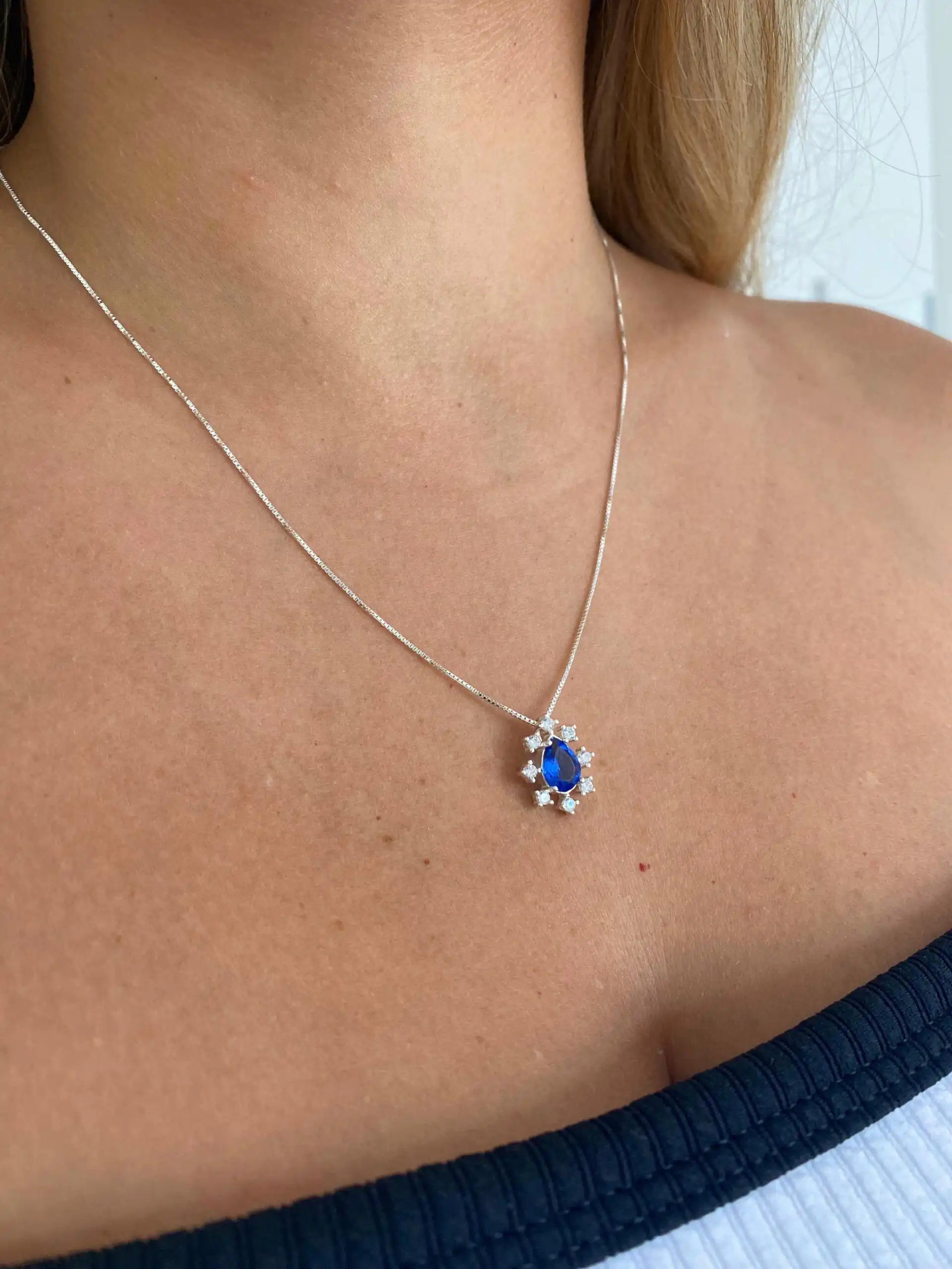 Colar 9 Pedras Cravej. - Imagem 3