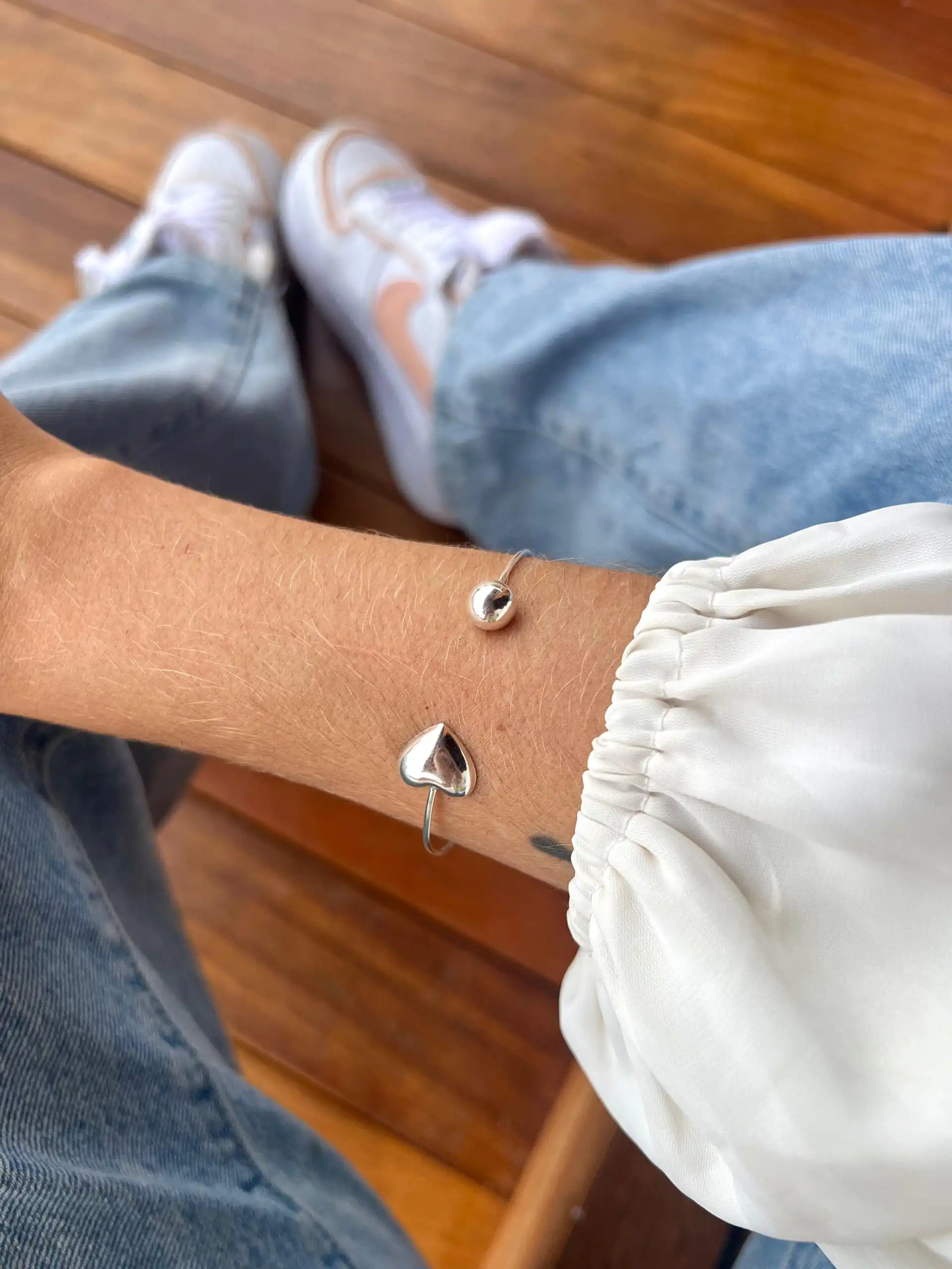 Bracelete Coração & Bola