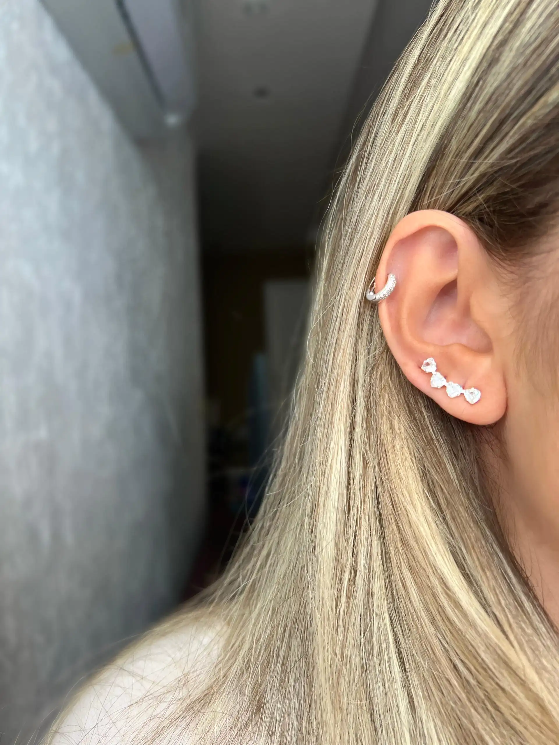Ear Cuff Coração Em Zircônia - Imagem 2