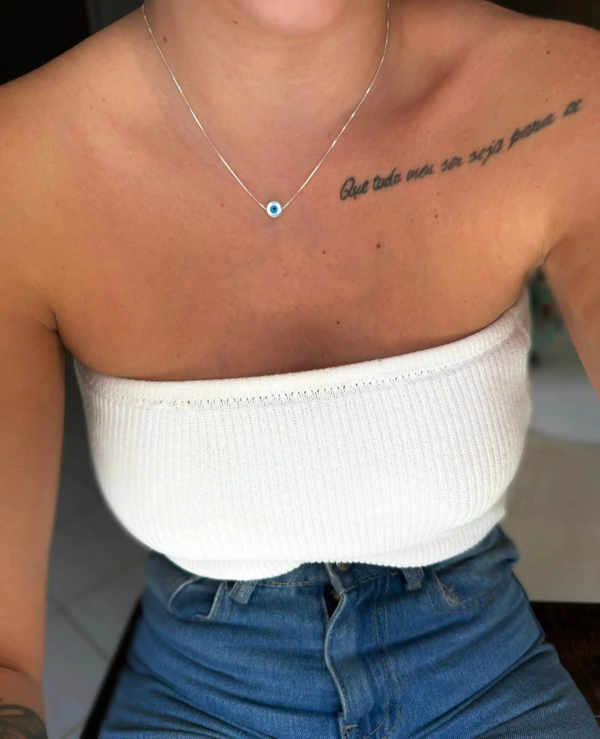 Colar Olho Grego Em Madrepérola (M) Mod2 - Imagem 2