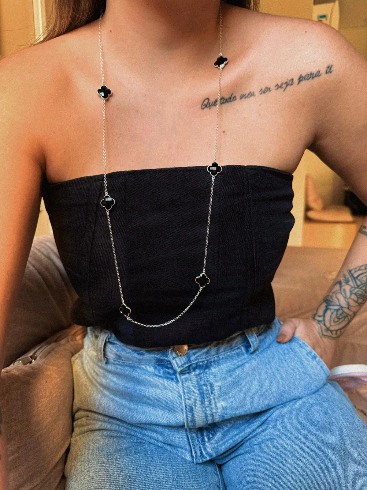 Colar 80cm Inspiração Van Cleef & Arpels - Imagem 2