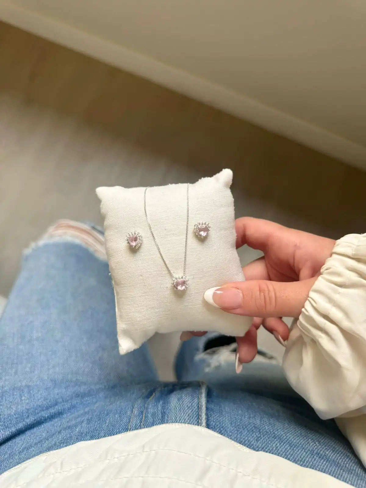 Conjunto Coração Passante Cravej. - Imagem 2