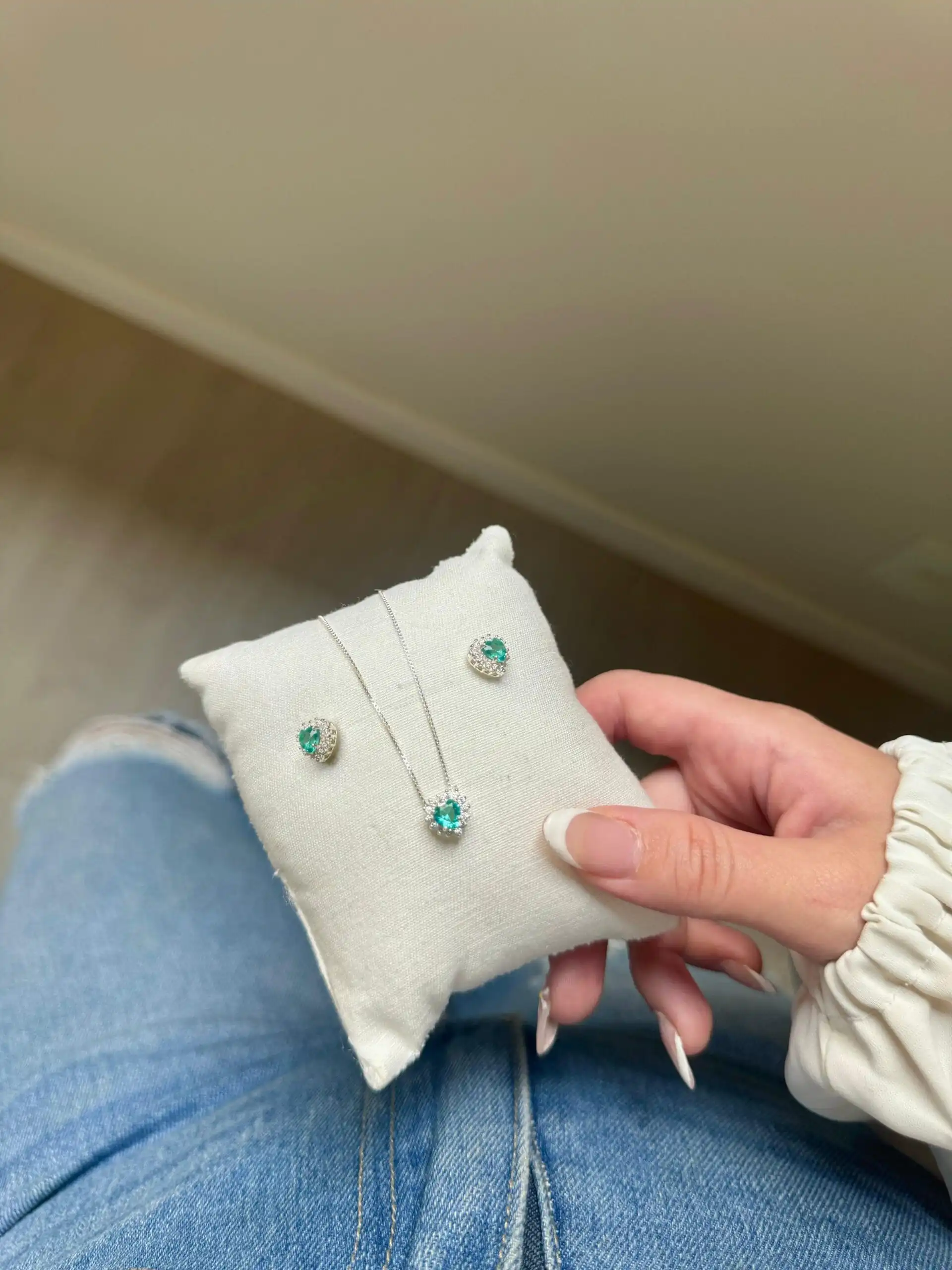 Conjunto Coração Passante Cravej. - Imagem 3