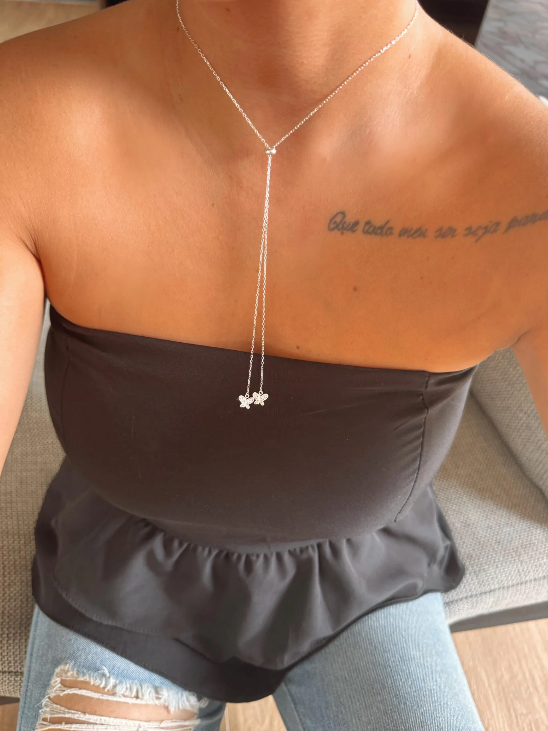 Gravatinha Reg. Borboletas Cravej.