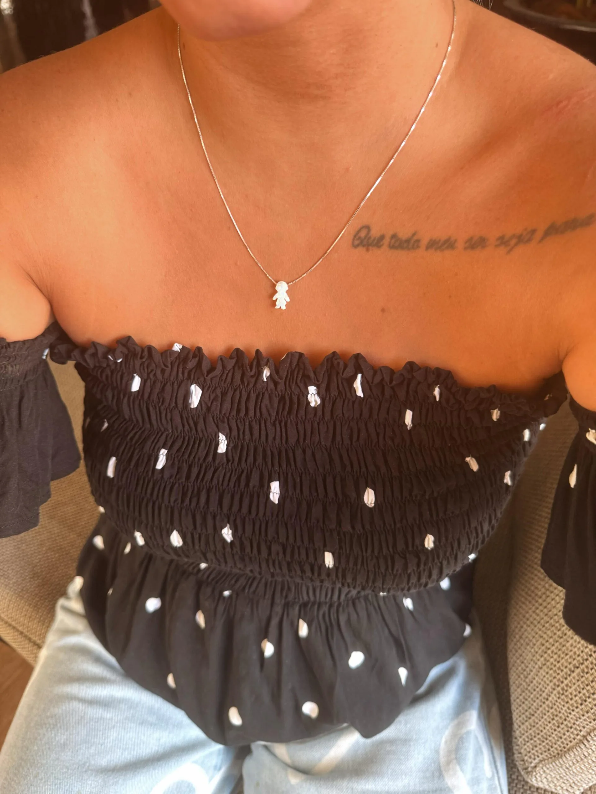 Colar Menino/Menina (Pedra Opalina) - Imagem 2