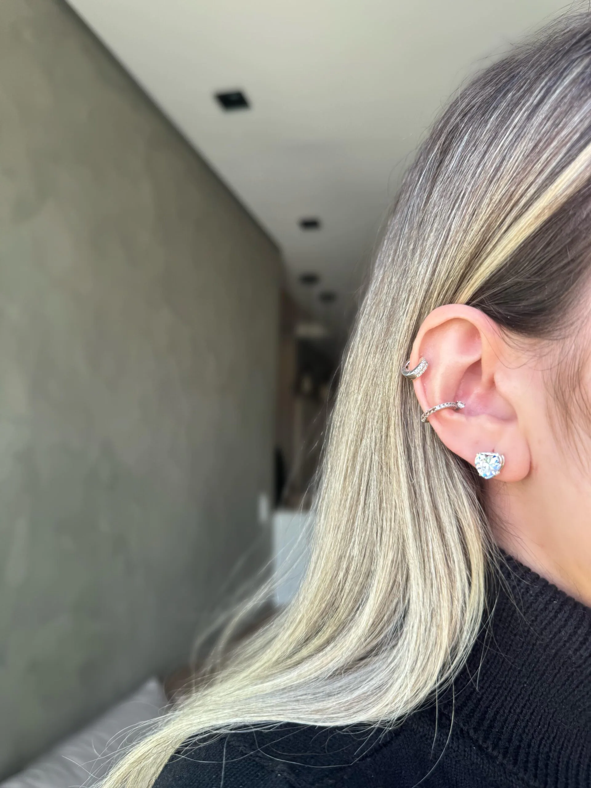 Brinco Coração Cristal - Imagem 2