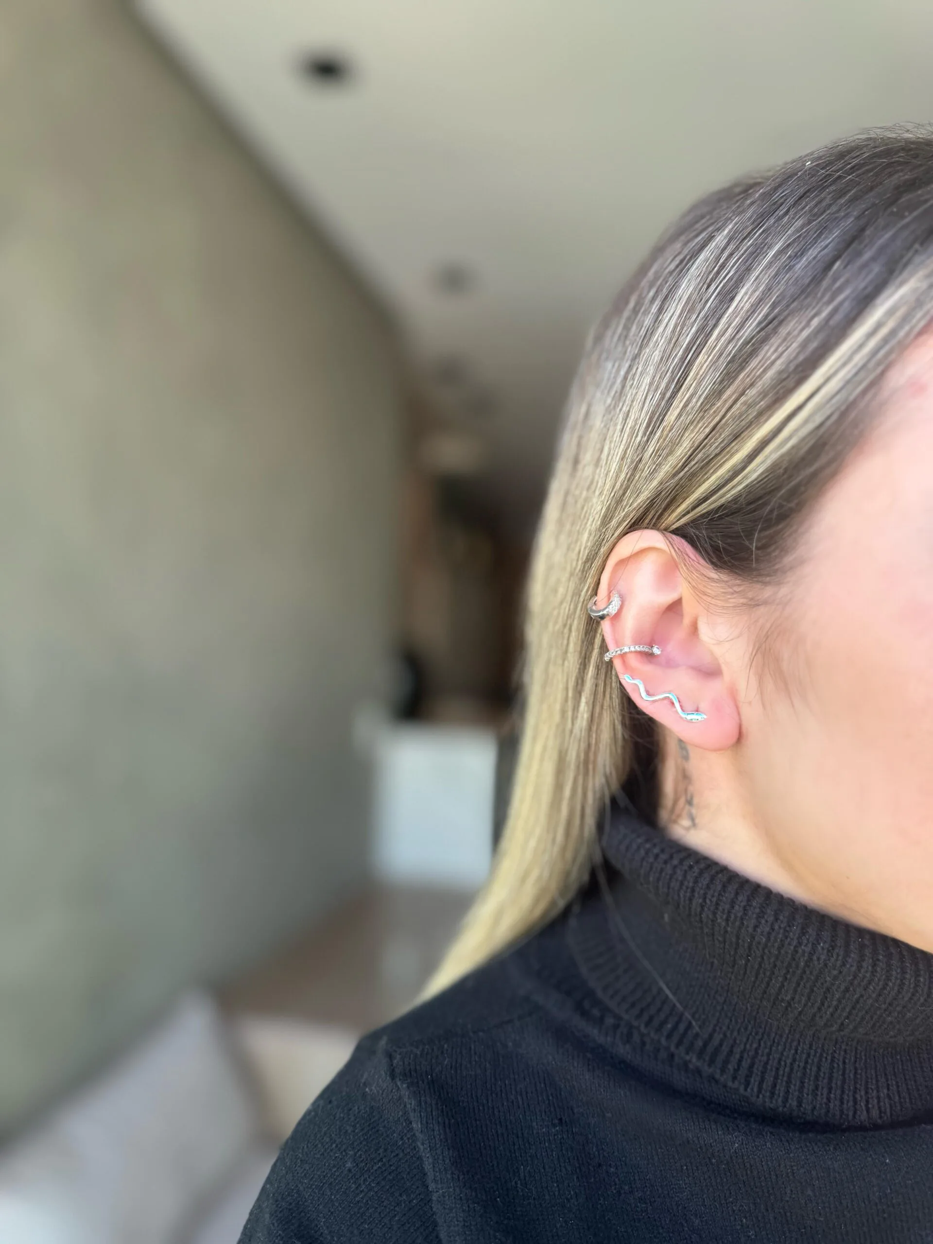 Ear Cuff Cobra de Ganchinho