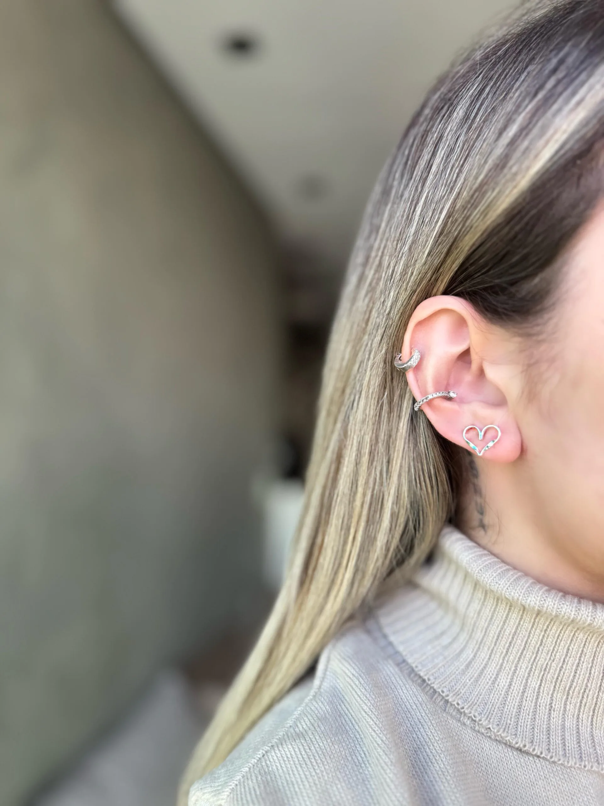 Brinco Coração Vaz. Desenhado - Imagem 2