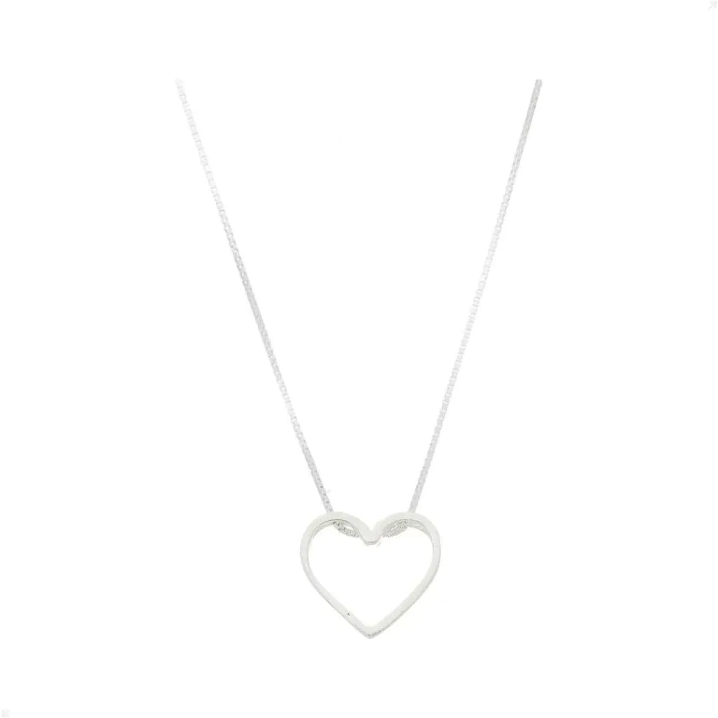 Colar Coração Passante