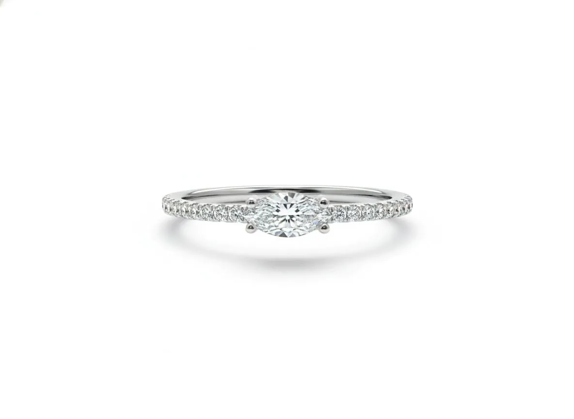 Solitário Pedra Oval Cravej.