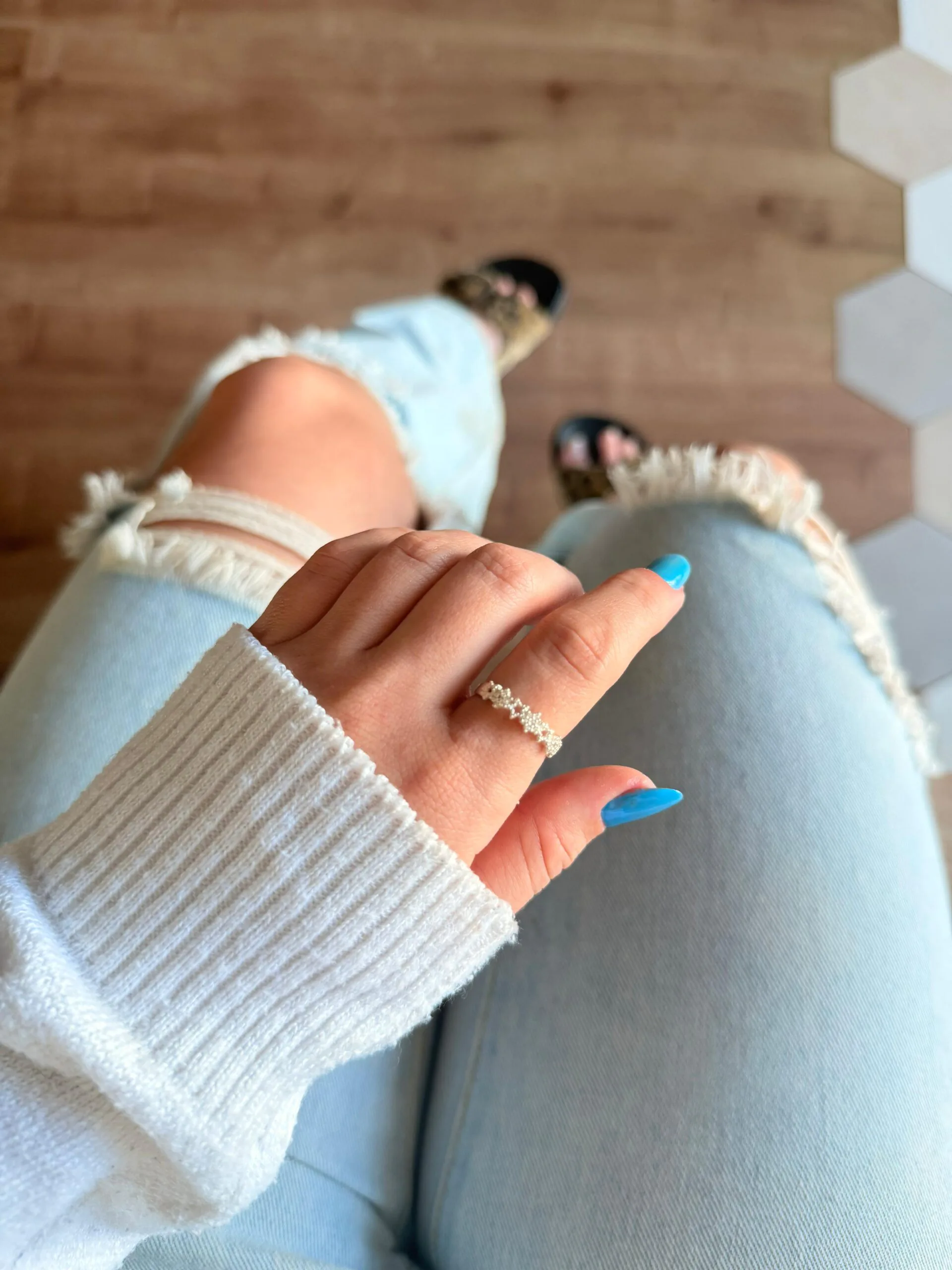 Anel Estrelas Ponto De Luz & Vaz. - Imagem 2