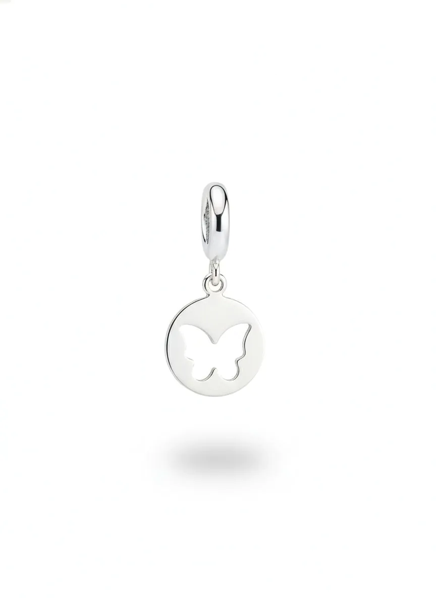 Berloque Medalha Borboleta Vaz.