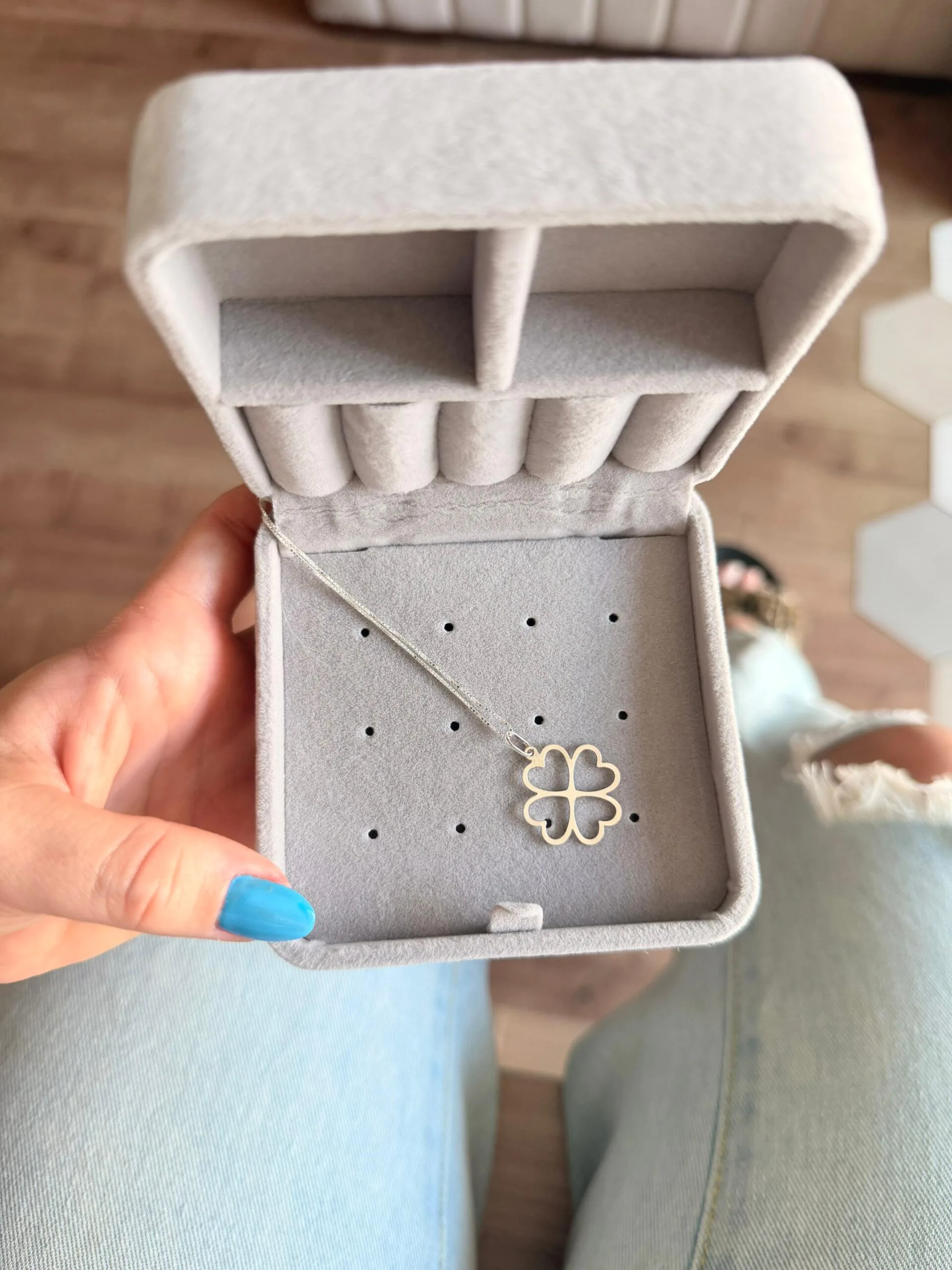 Colar Pingt. Trevo Vaz (G) - Imagem 2