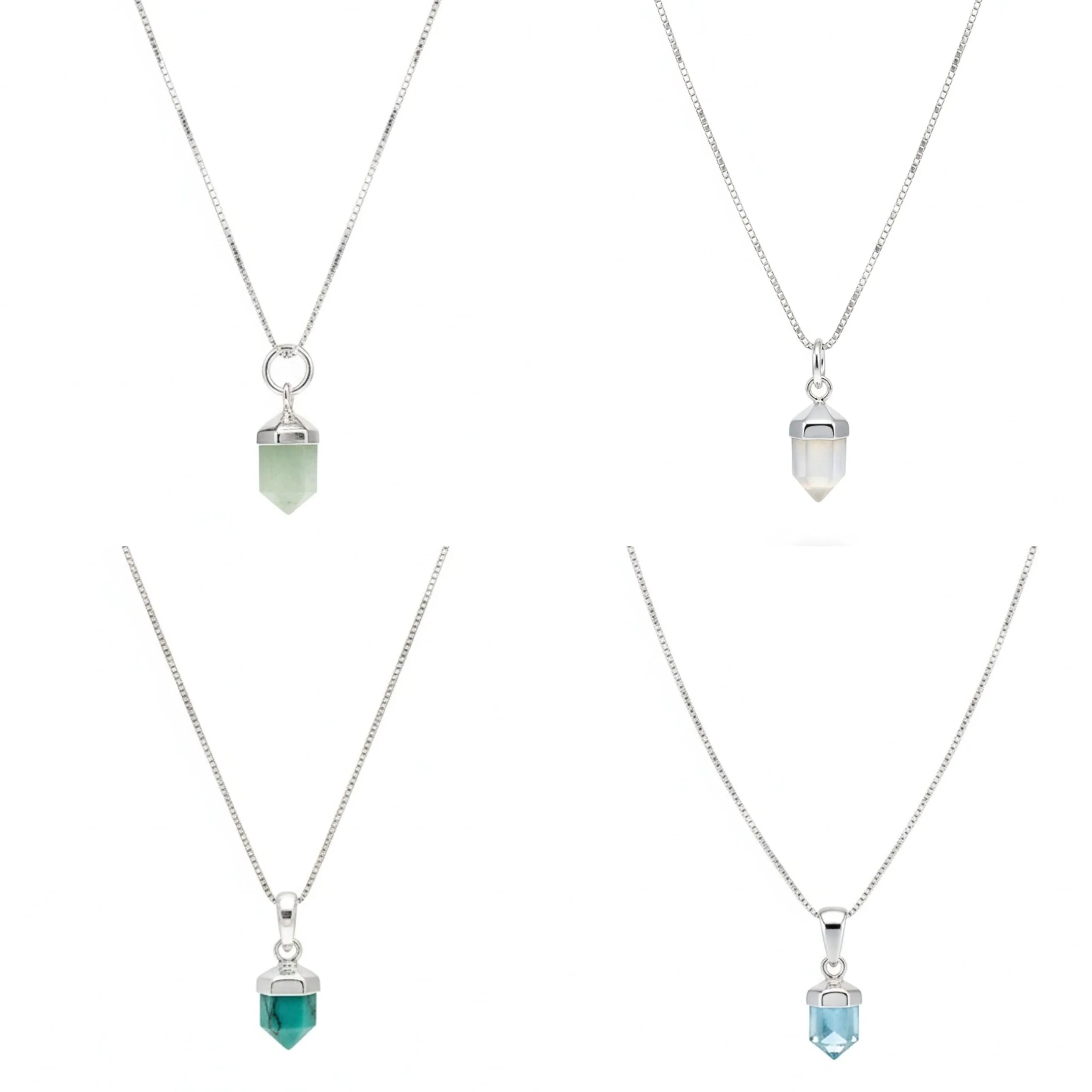 Colar Pingt. Pedra Natural (P)