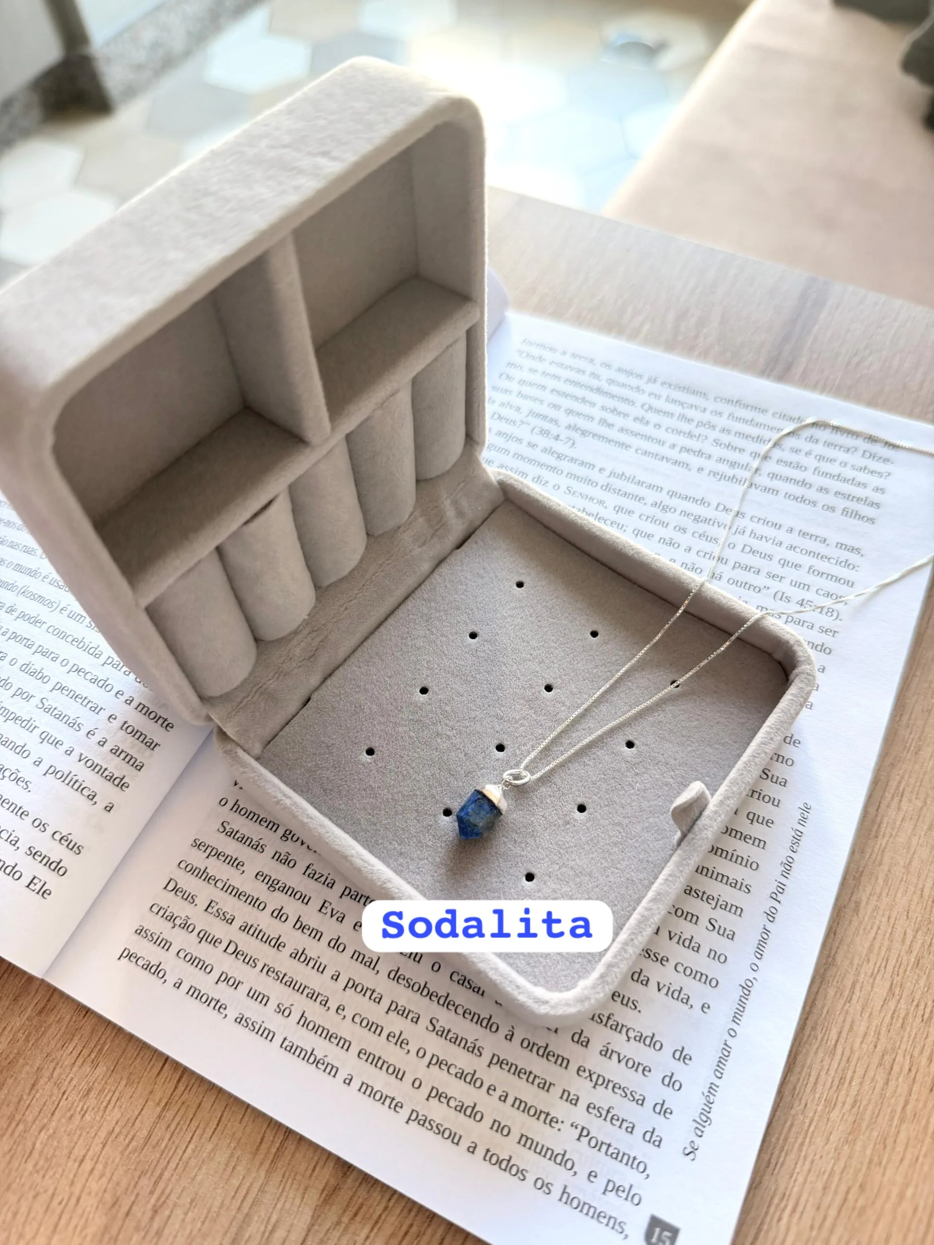 Colar Pingt. Pedra Natural (P) - Imagem 2