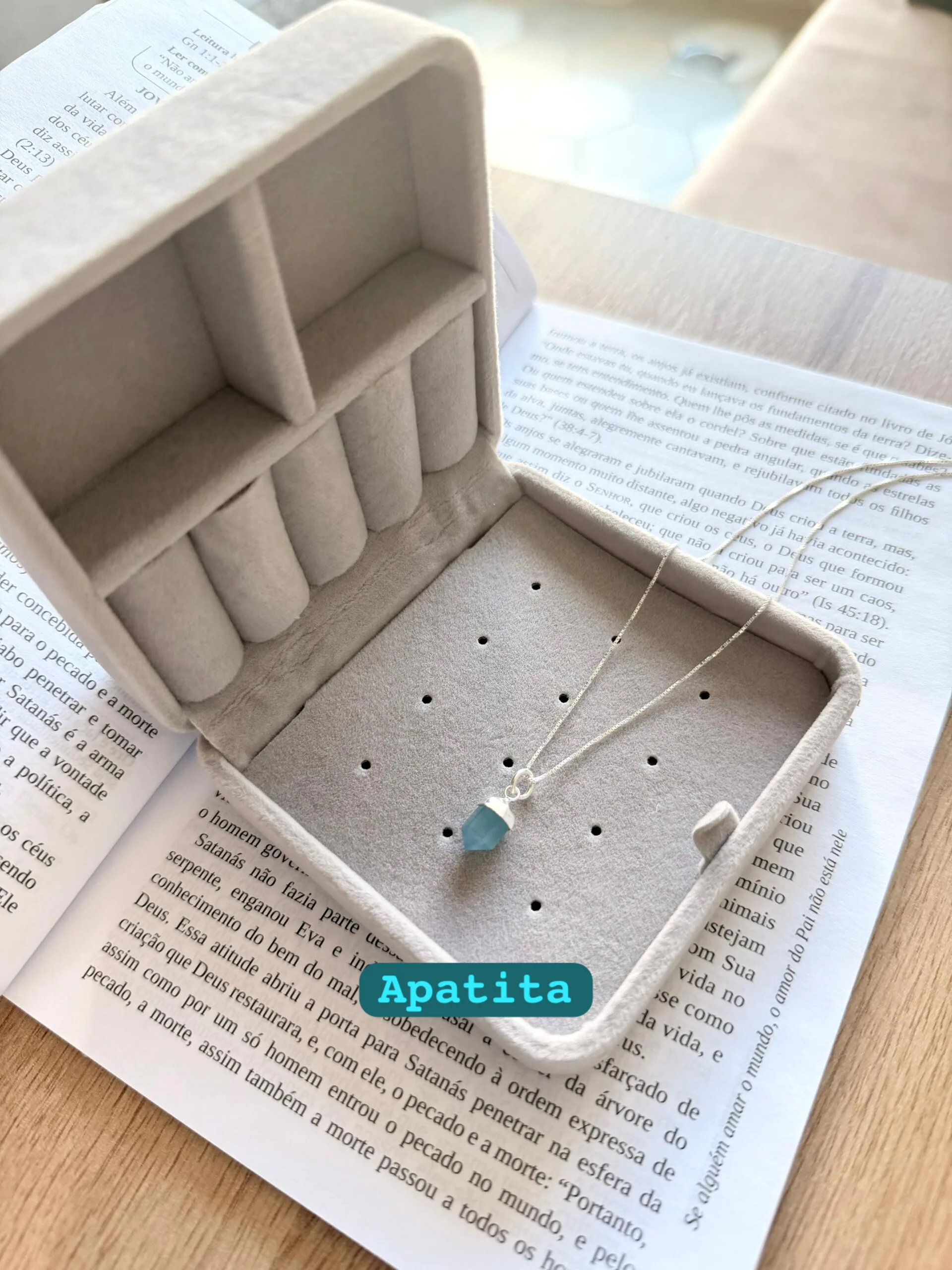 Colar Pingt. Pedra Natural (P) - Imagem 3