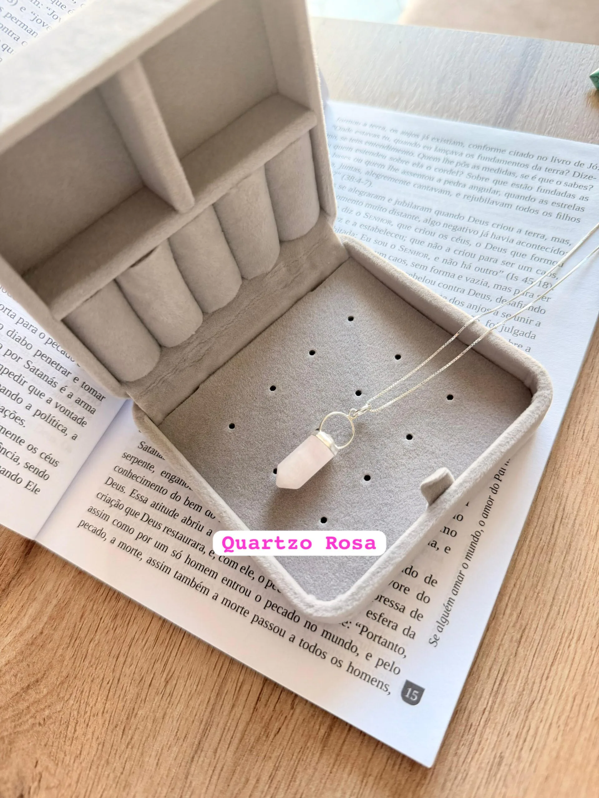 Colar Pingt. Pedra Natural (M) - Imagem 4