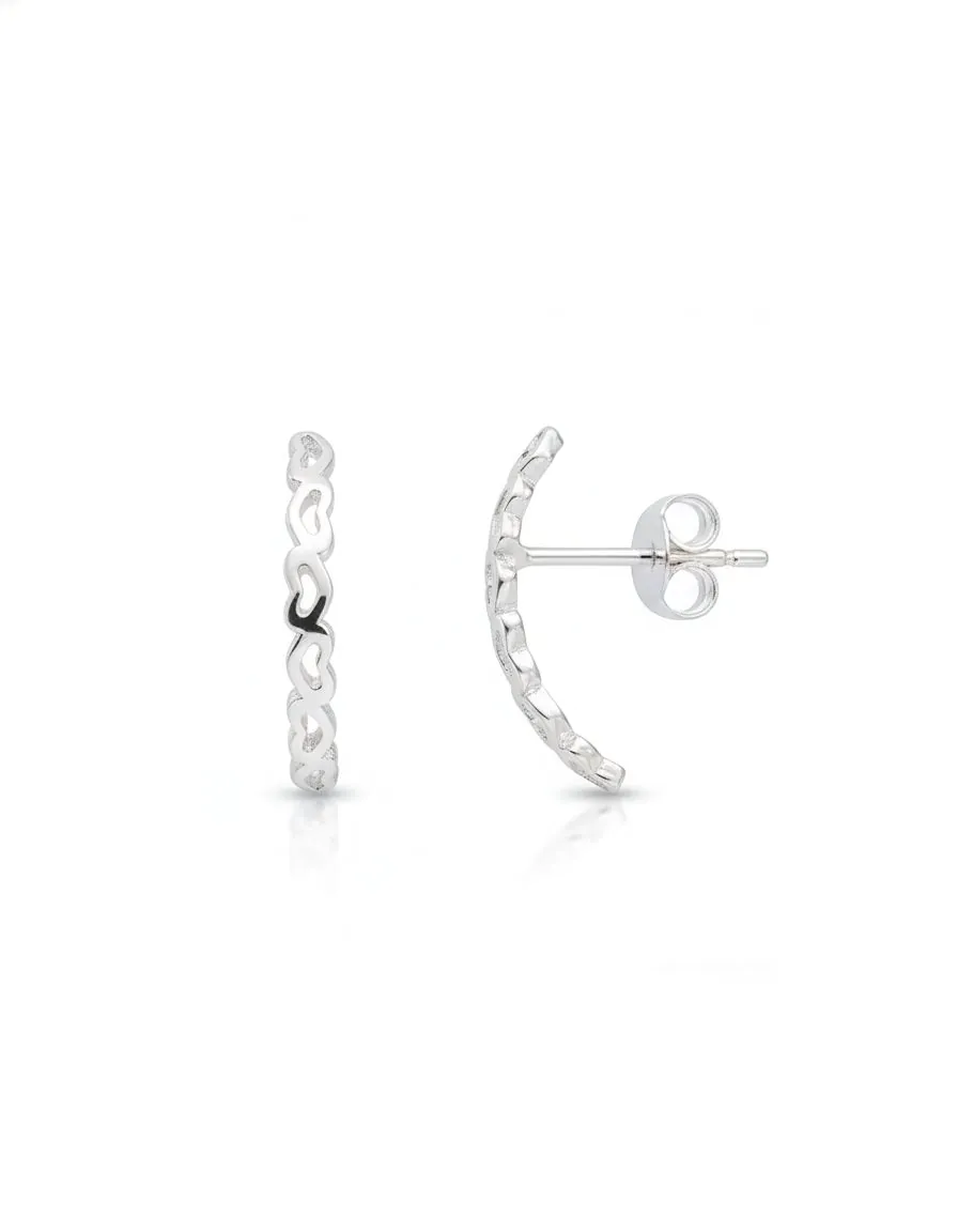 Brinco De Tira  Corações Vaz.