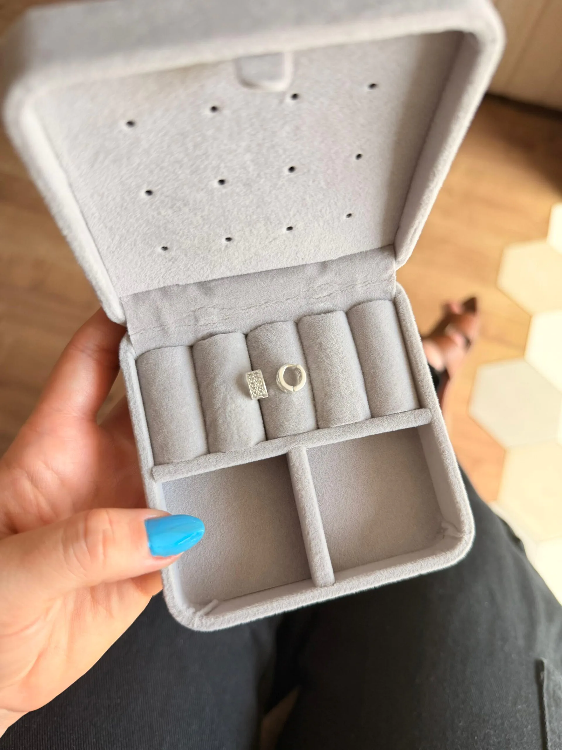 Argola Click 2 Fileiras De Zircônia - Imagem 2