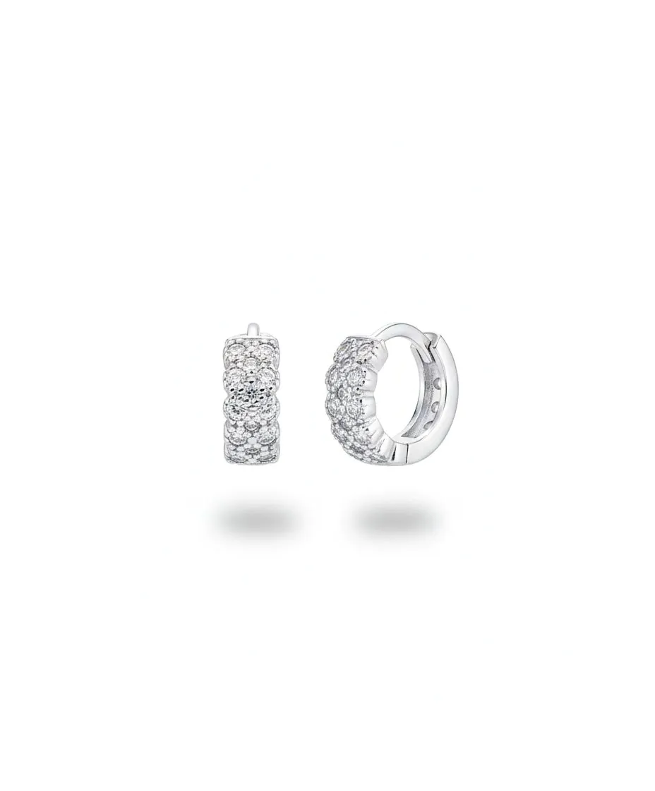 Argolinha Click C/ Zircônia Redonda