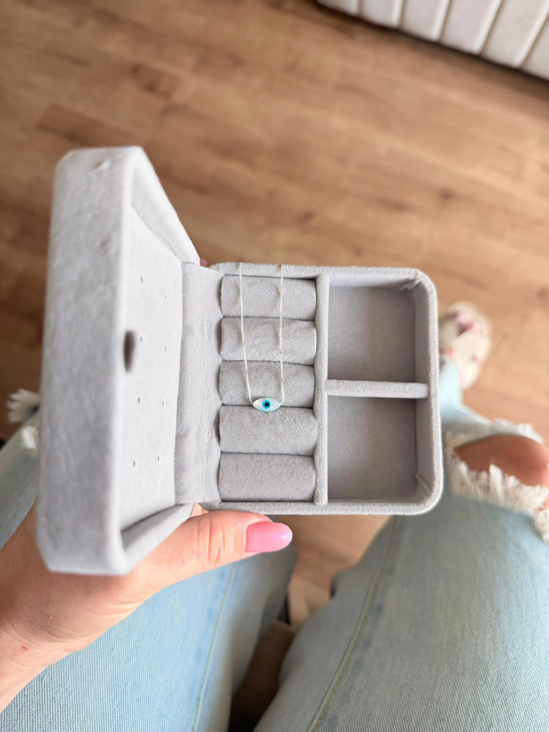 Colar Olho Grego Navete (P) - Imagem 2