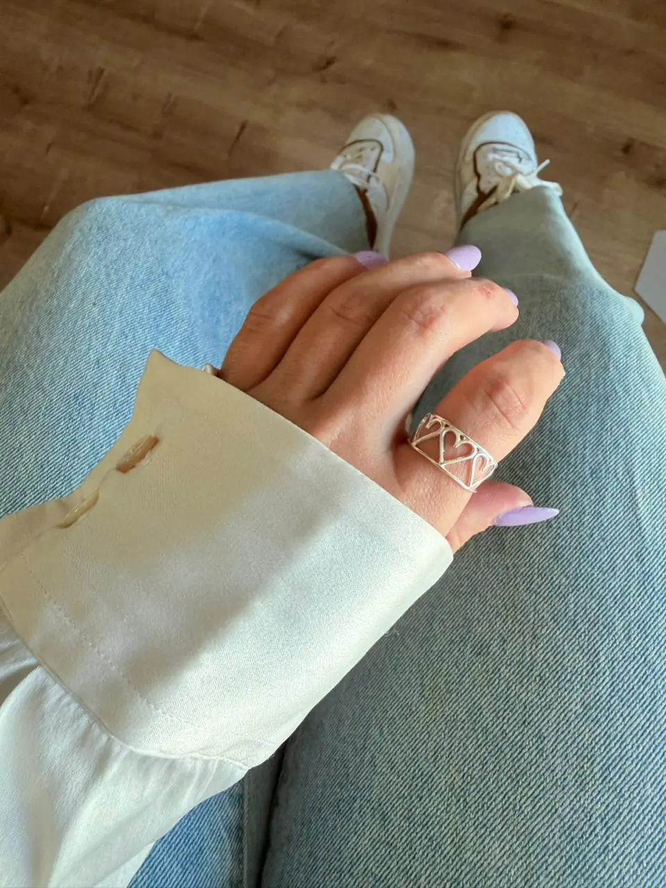 Anel Corações Vazados - Imagem 2