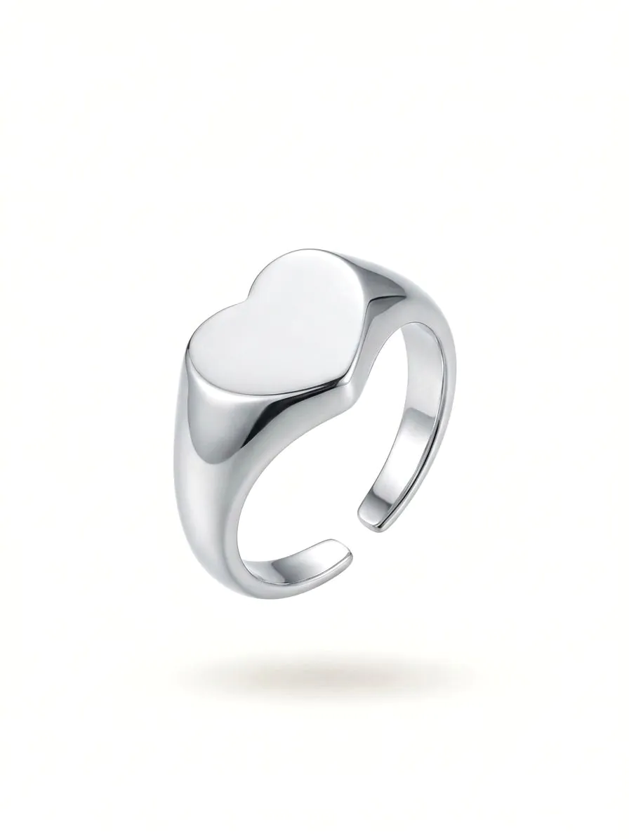 Anel Reg. Coração Liso