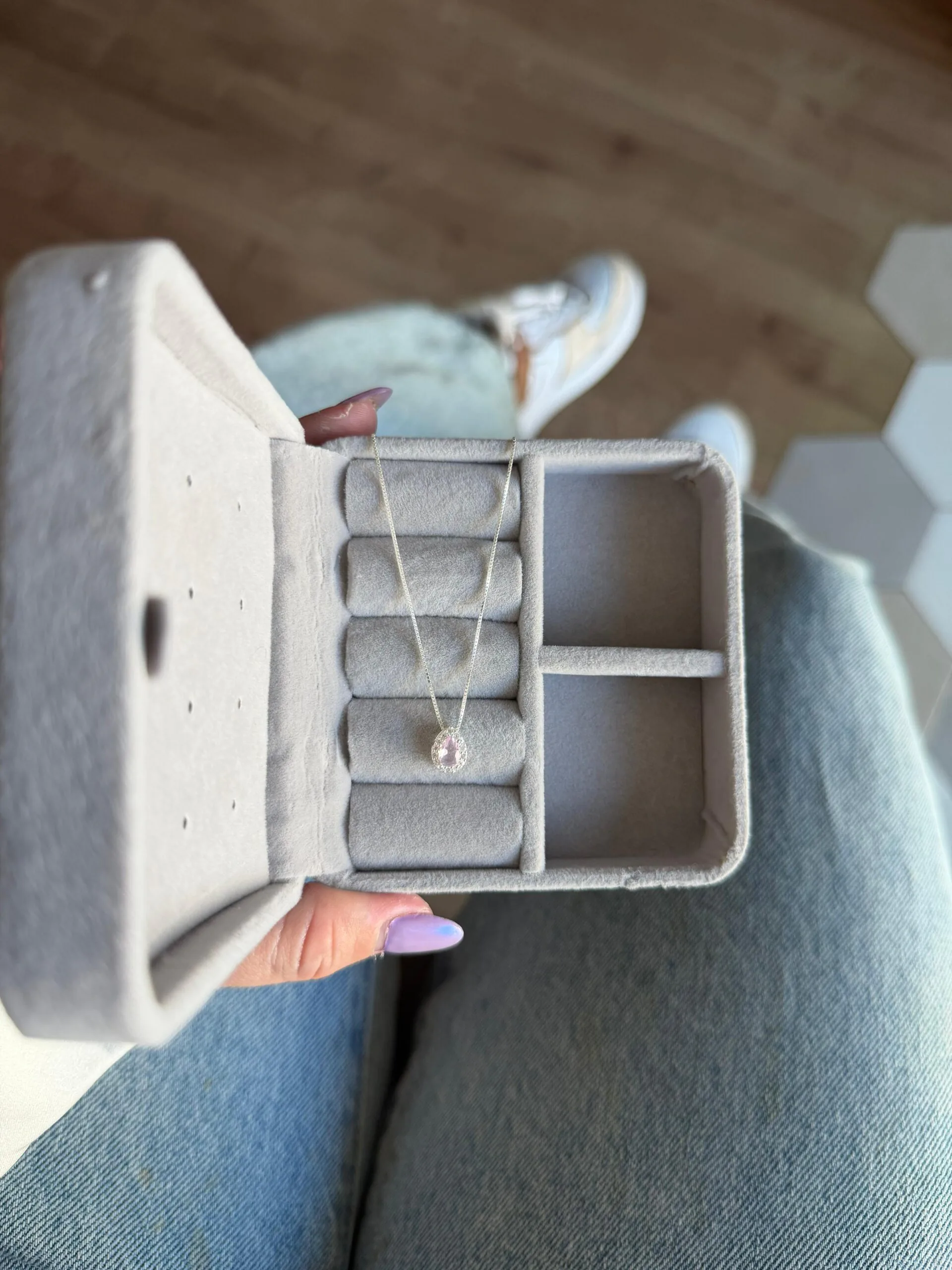 Colar Gota Zircônia Cravej. - Imagem 2