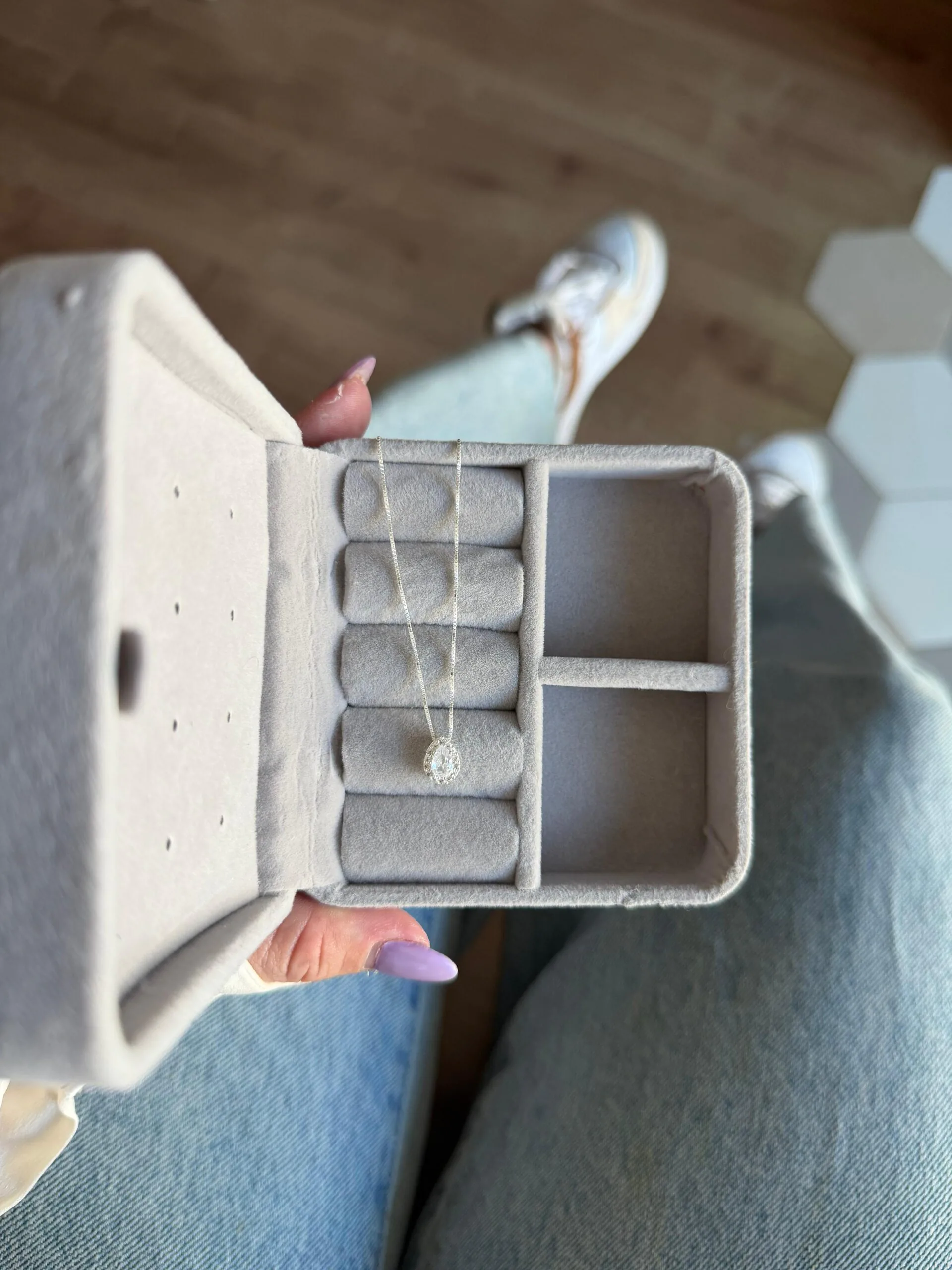 Colar Gota Zircônia Cravej. - Imagem 4