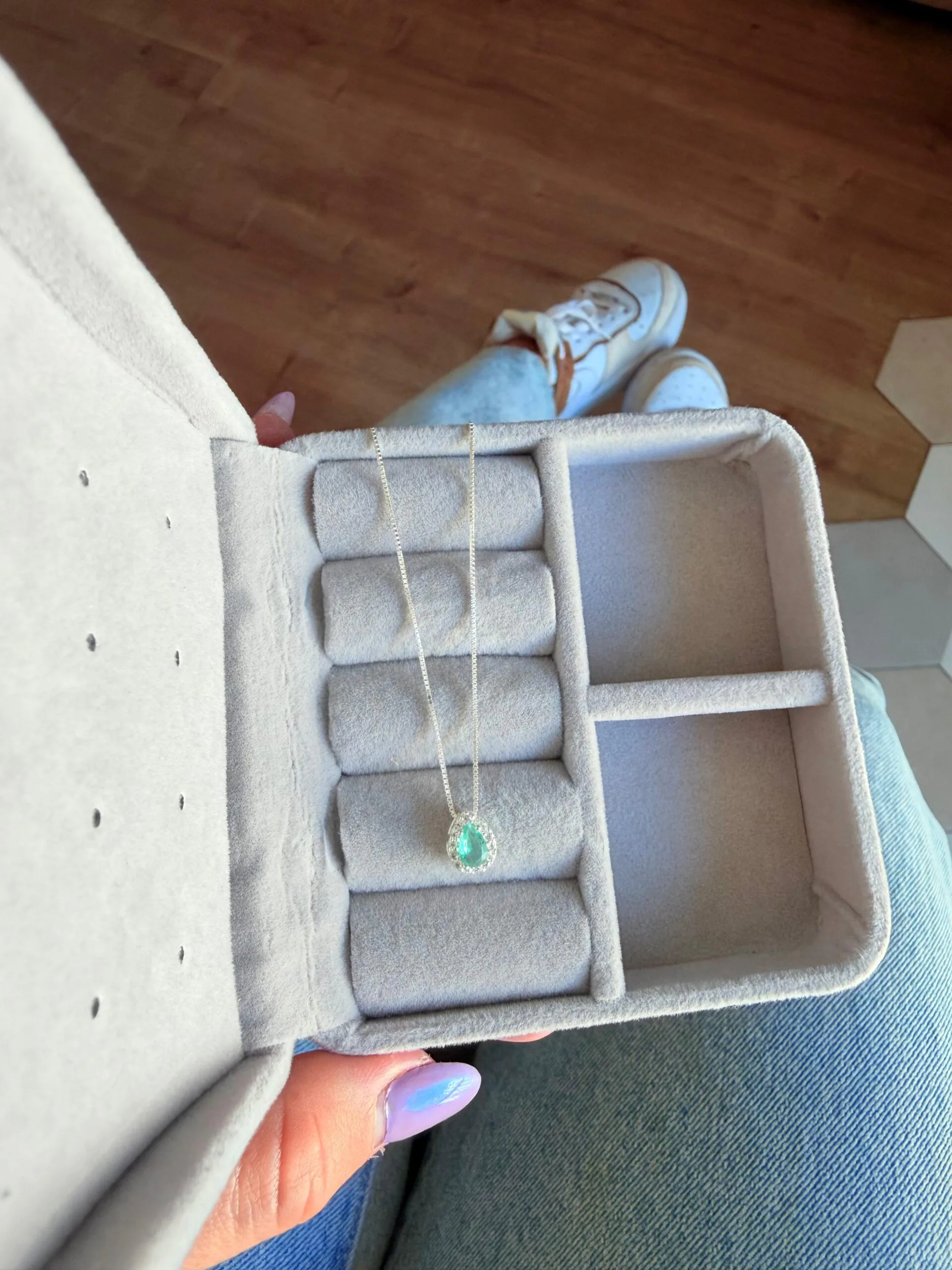 Colar Gota Zircônia Cravej. - Imagem 3