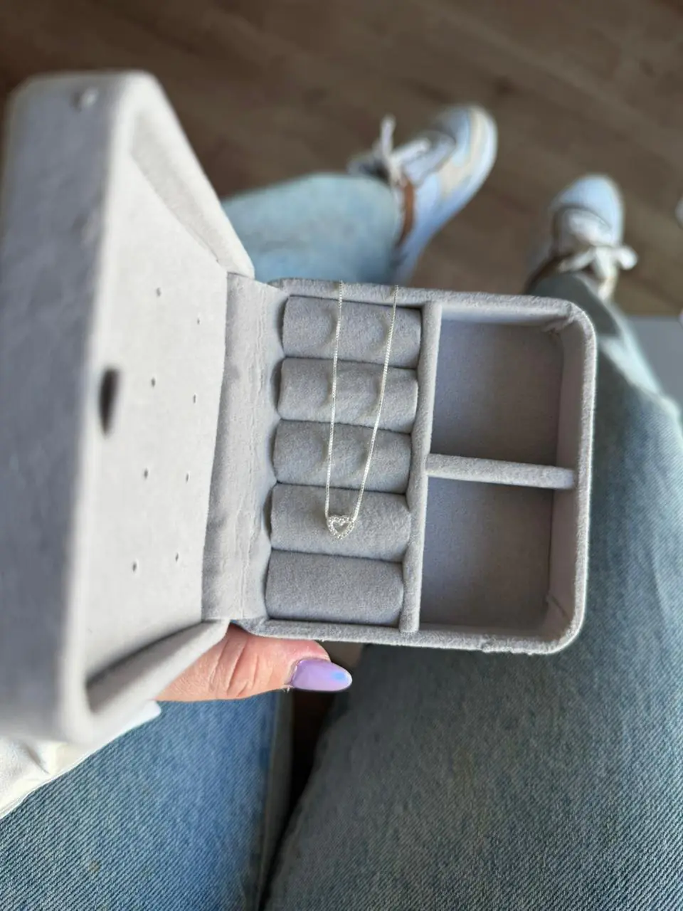 Colar Pingt. Coração Todo Cravej VAZ - Imagem 2