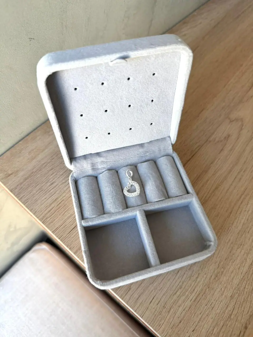 Berloque Coração Todo Detalhado - Imagem 2