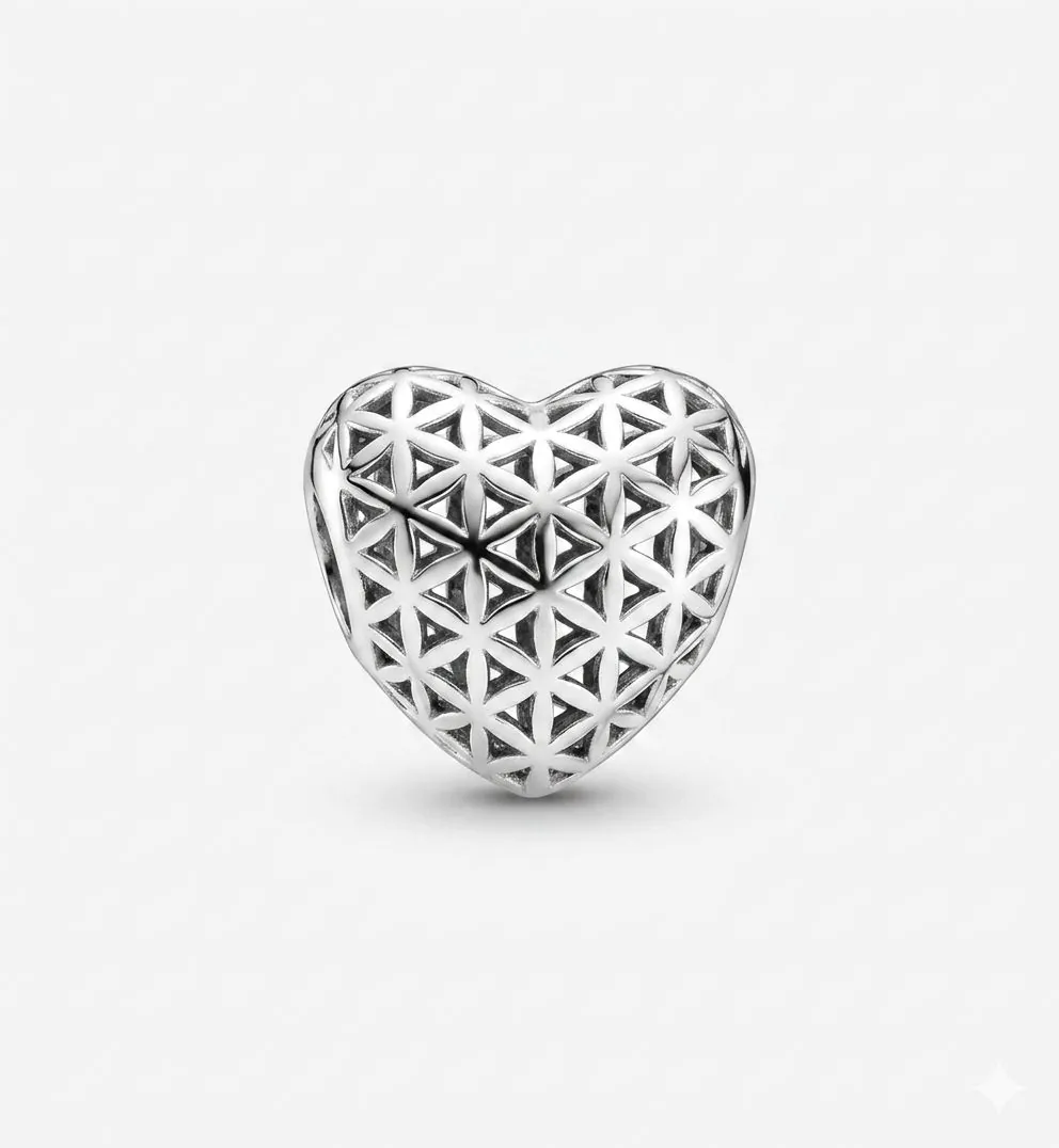 Berloque Coração Bruto Vaz.