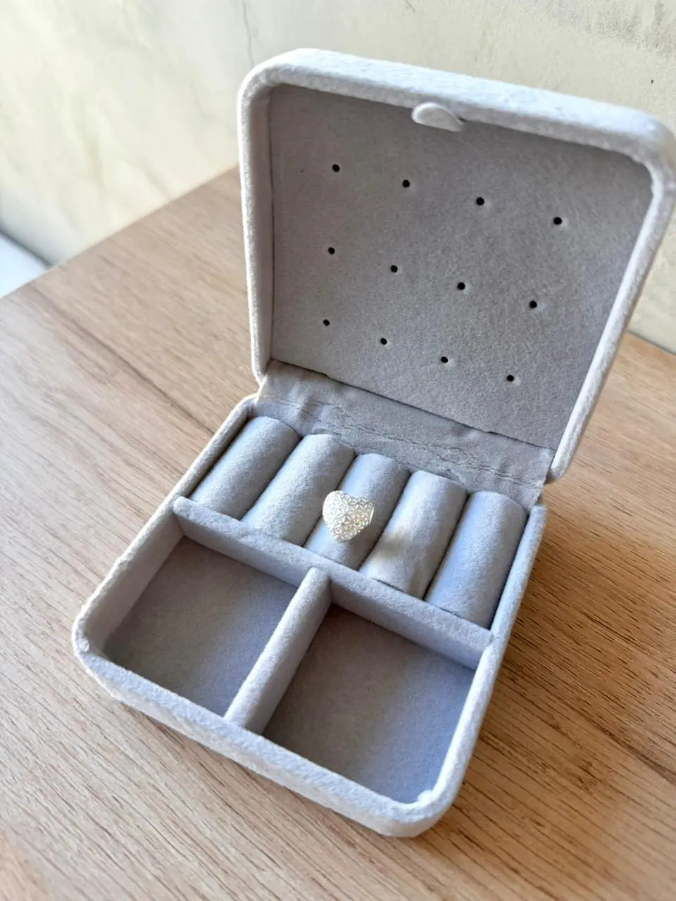 Berloque Coração Bruto Vaz. - Imagem 2