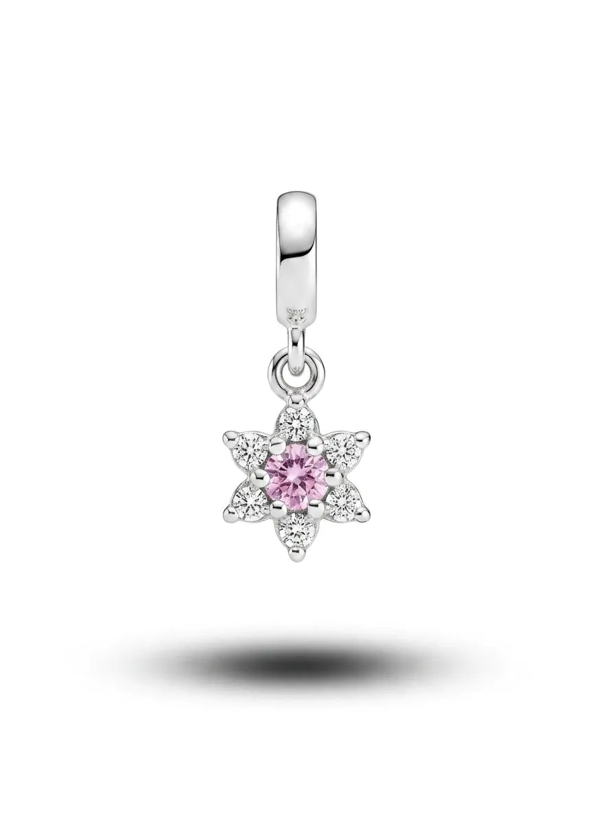 Berloque Cravej. C/ Zircônia Rosa