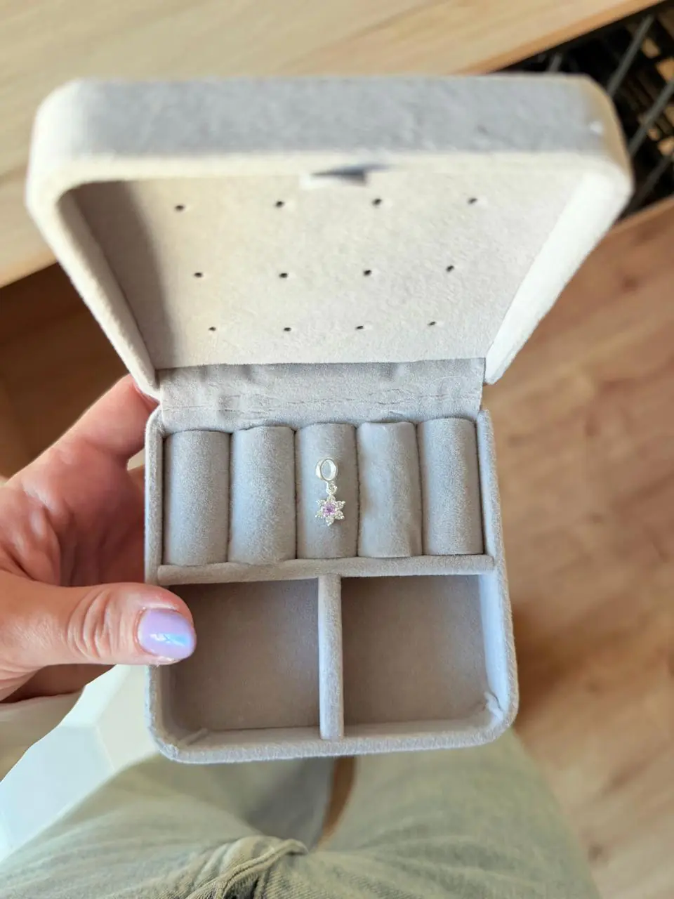 Berloque Cravej. C/ Zircônia Rosa - Imagem 2