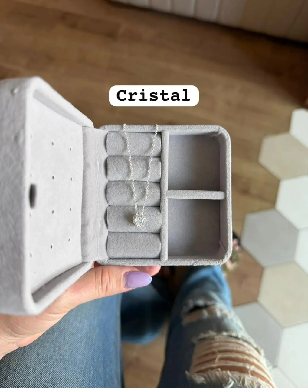 Color Pingt. Coração Todo Cravej. C/ Zircônia - Imagem 2